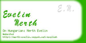 evelin merth business card